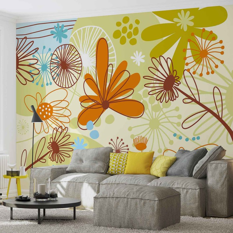 Papel de parede Floral Pattern