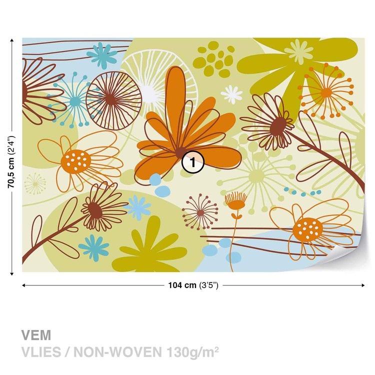 Papel de parede Floral Pattern