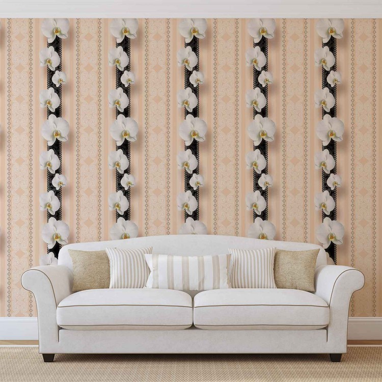 Papel de parede Flowers Floral Pattern