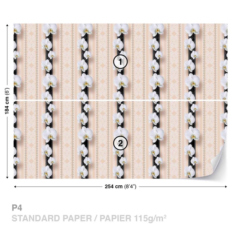 Papel de parede Flowers Floral Pattern