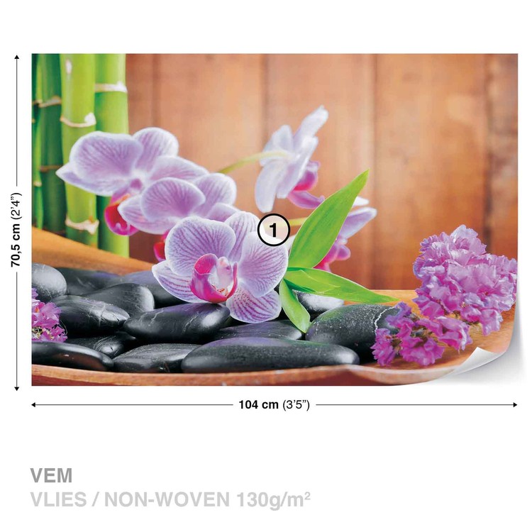 Papel de parede Flowers Orchids Zen