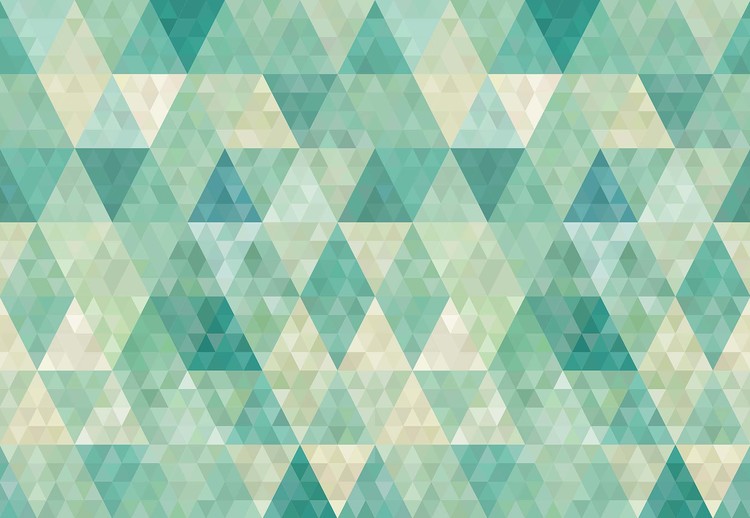 Papel de parede Green Modern Geometric Pattern