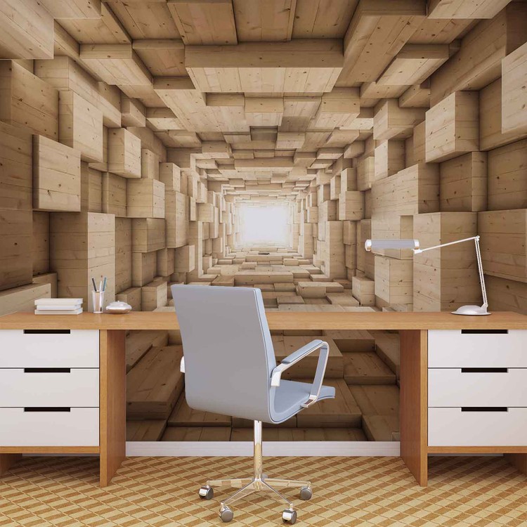 Papel de parede Modern Abstract Design 3D
