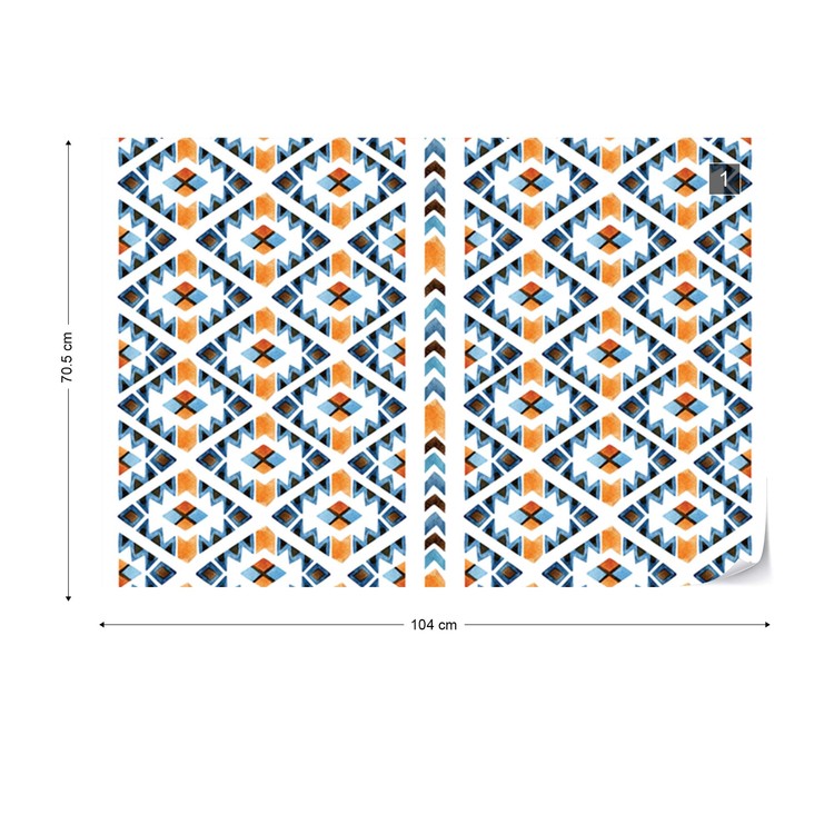 Papel de parede Modern Aztec Pattern