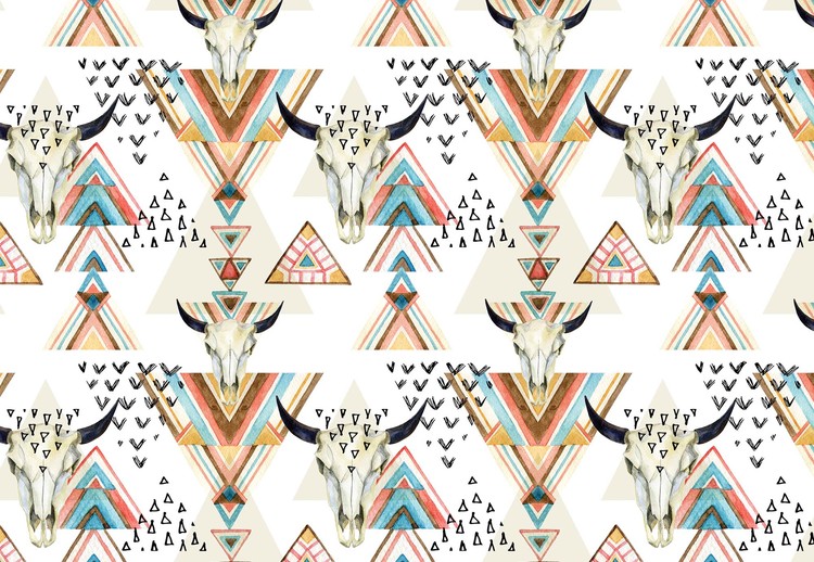 Papel de parede Modern Boho Chic Pattern