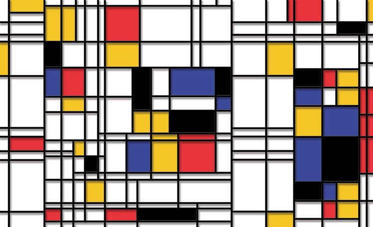 Papel de parede Mondrian Modern Art