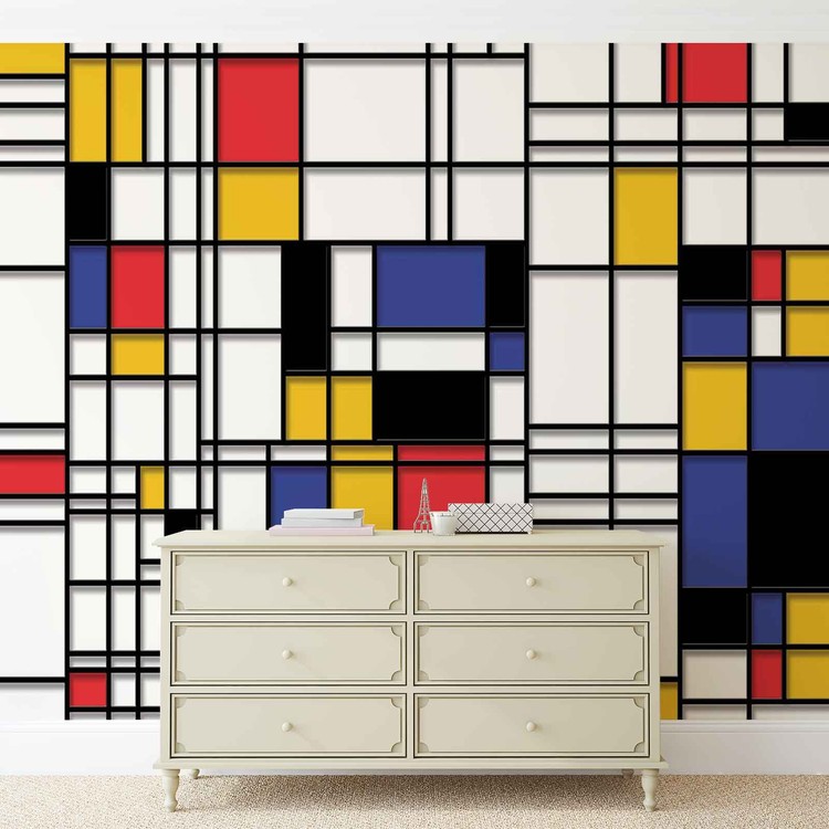Papel de parede Mondrian Modern Art