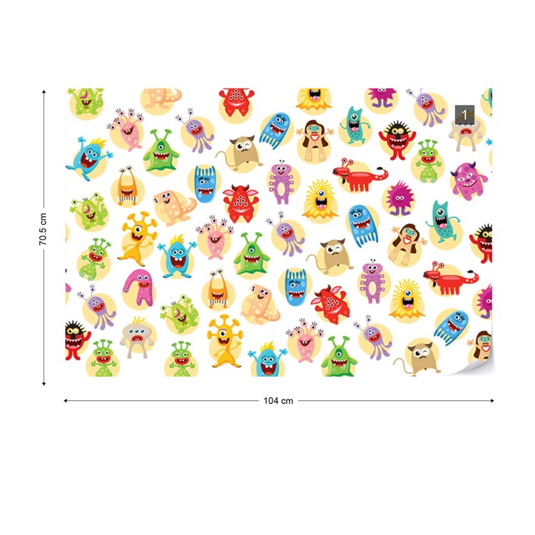 Papel de parede Monsters Pattern