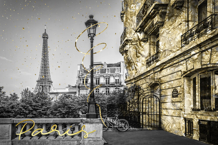 Papel de parede Parisian Charm | golden