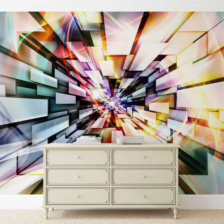 Papel de parede Pattern Abstract Muticolour