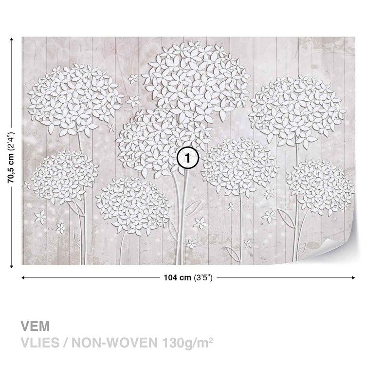 Papel de parede Pattern Flowers