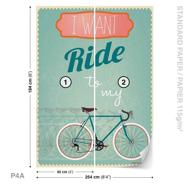 Papel de parede Racing Bicycle Retro