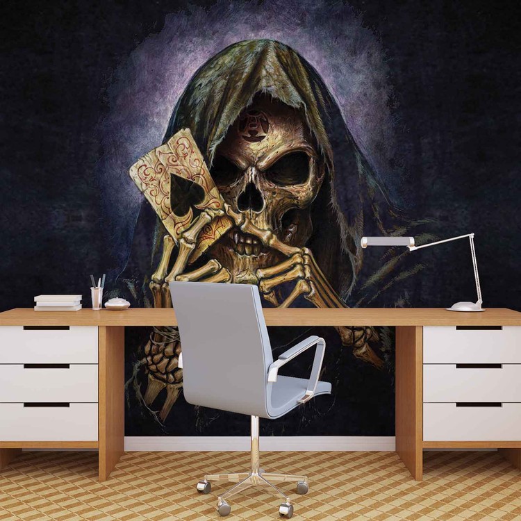 Papel de parede Skull Death Ace Alchemy