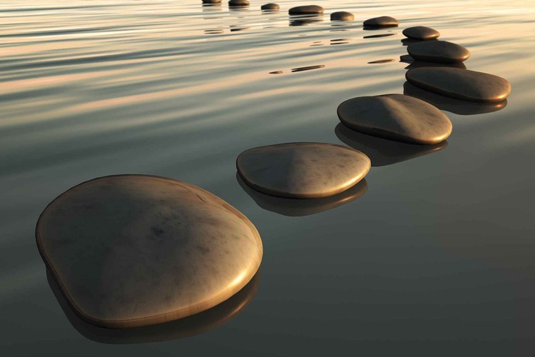 Papel de parede Stones Ripples Zen