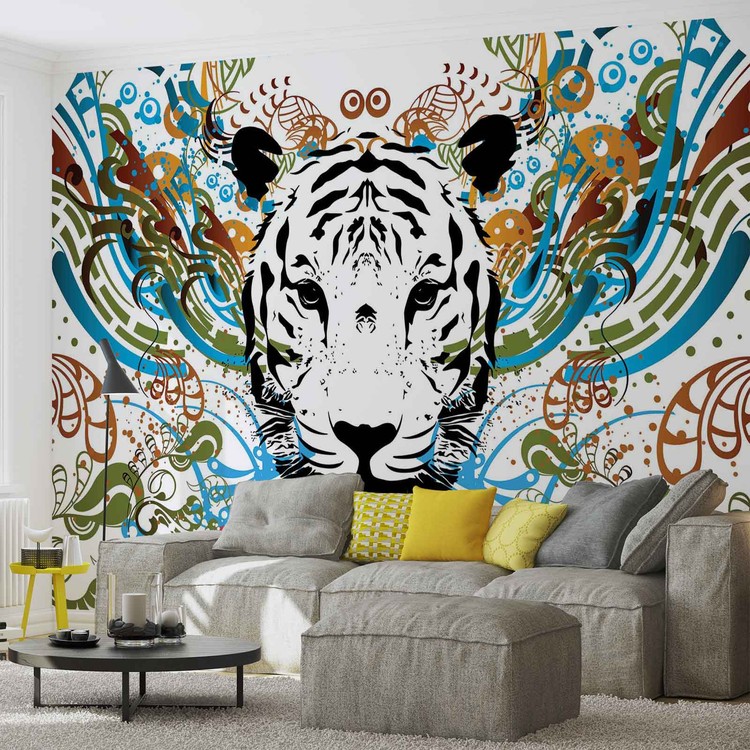 Papel de parede Tiger Abstract