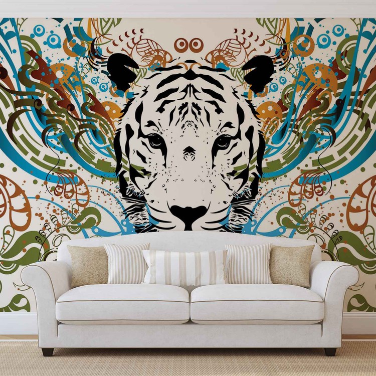 Papel de parede Tiger Abstract
