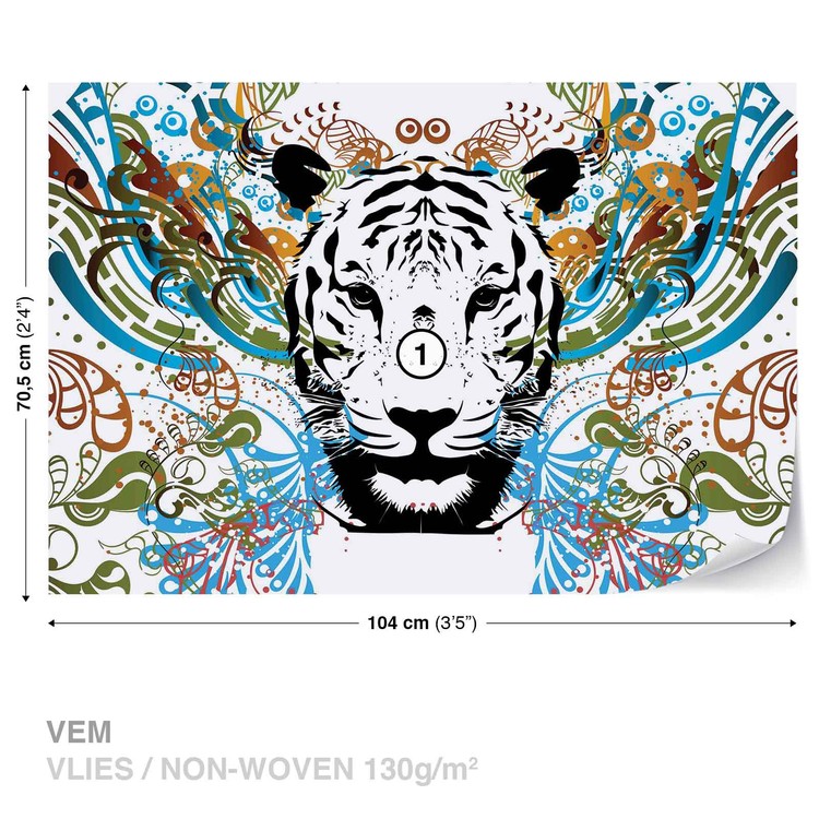 Papel de parede Tiger Abstract