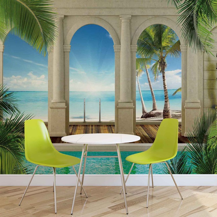 Papel de parede Tropical Beach