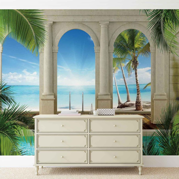 Papel de parede Tropical Beach