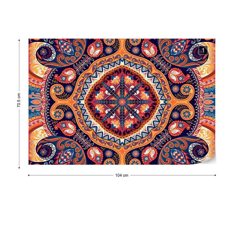 Papel de parede Vintage Ethnic Pattern
