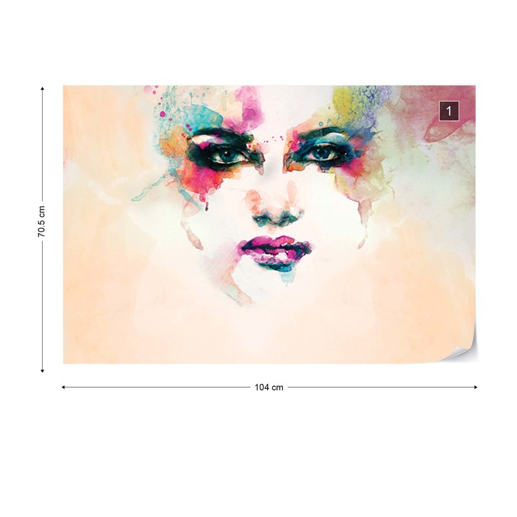 Papel de parede Watercolour Face