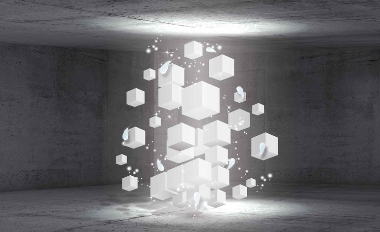 Papel de parede White Dices