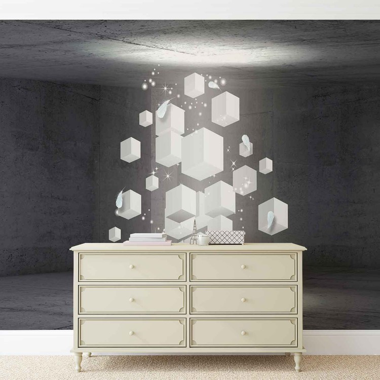 Papel de parede White Dices