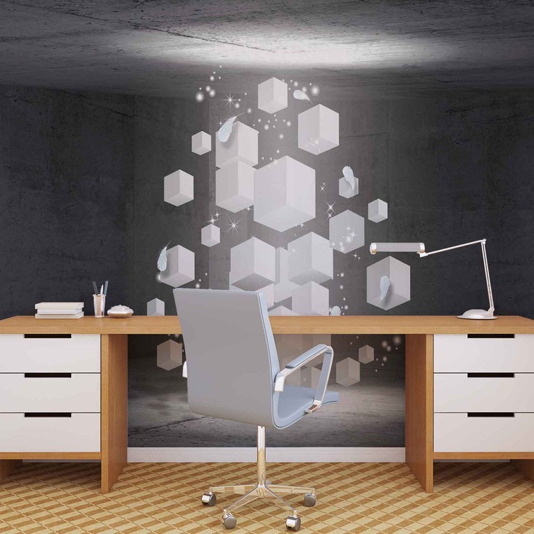 Papel de parede White Dices
