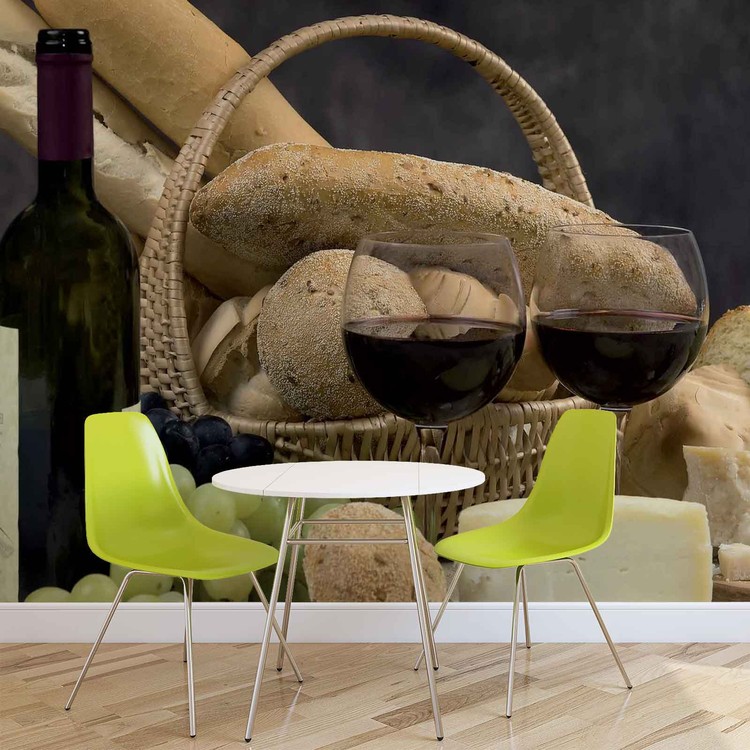 Papel de parede Wine And Bread