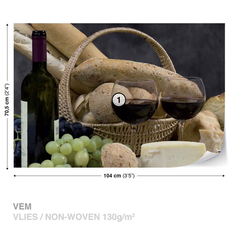 Papel de parede Wine And Bread