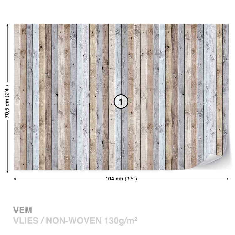 Papel de parede Wood Planks Texture