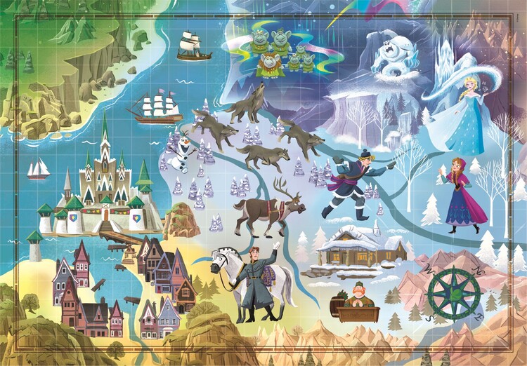 Jigsaw puzzle Disney Maps - Frozen