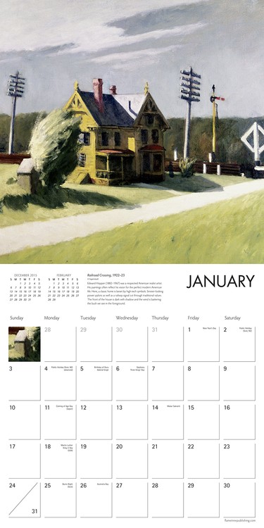 Calendar 2021 Edward Hopper
