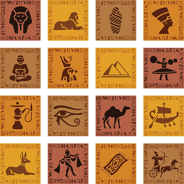 Αυτοκόλλητο Egyptian Icon Set
