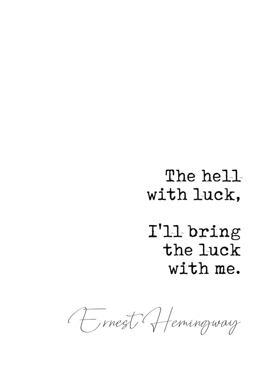Kuva Quote Hemingway