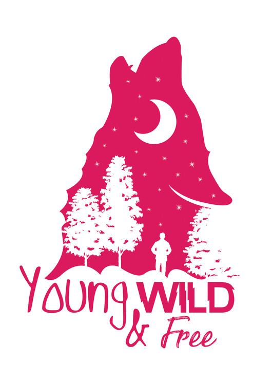 Eksklusiiviset taidevalokuvat Young, Wild & Free - Pink