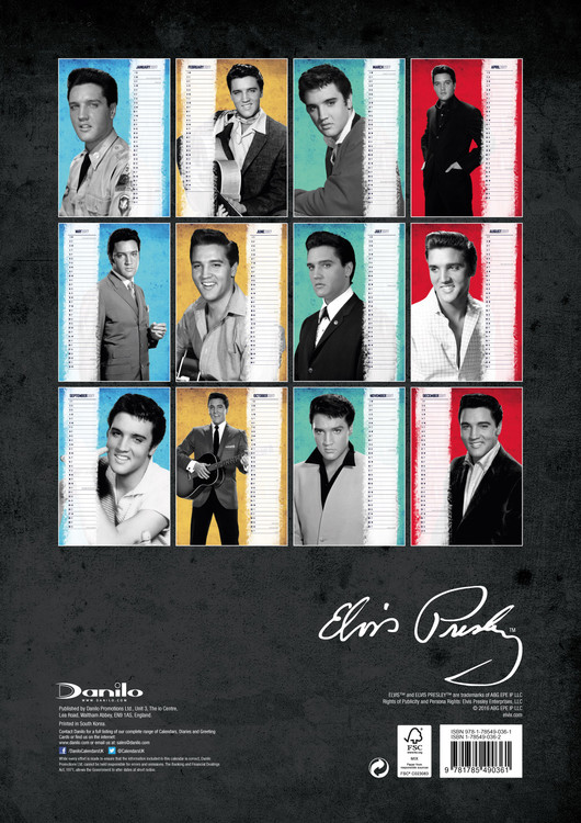Calendar 2021 Elvis