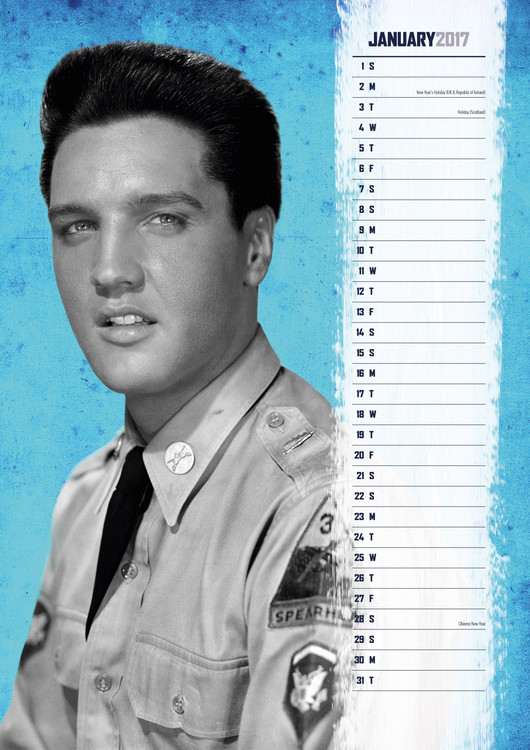Calendar 2021 Elvis