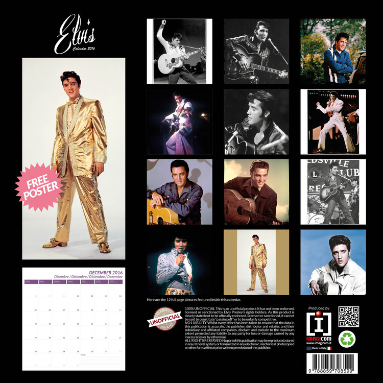 Calendar 2021 Elvis Presley
