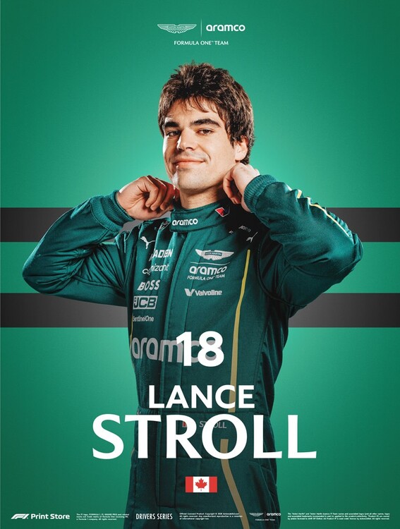 Art Print F1 Print Store Driver Series - Lance Stroll