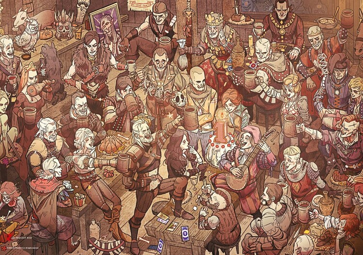 Palapeli The Witcher - Birthday