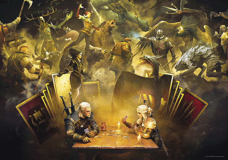 Palapeli The Witcher - Playing Gwent