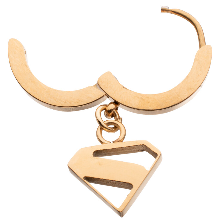 Fashion Earring Superman - Huggie Cutout