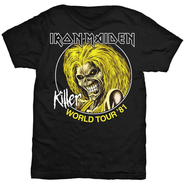T-shirt Iron Maiden - Killers World Tour 81