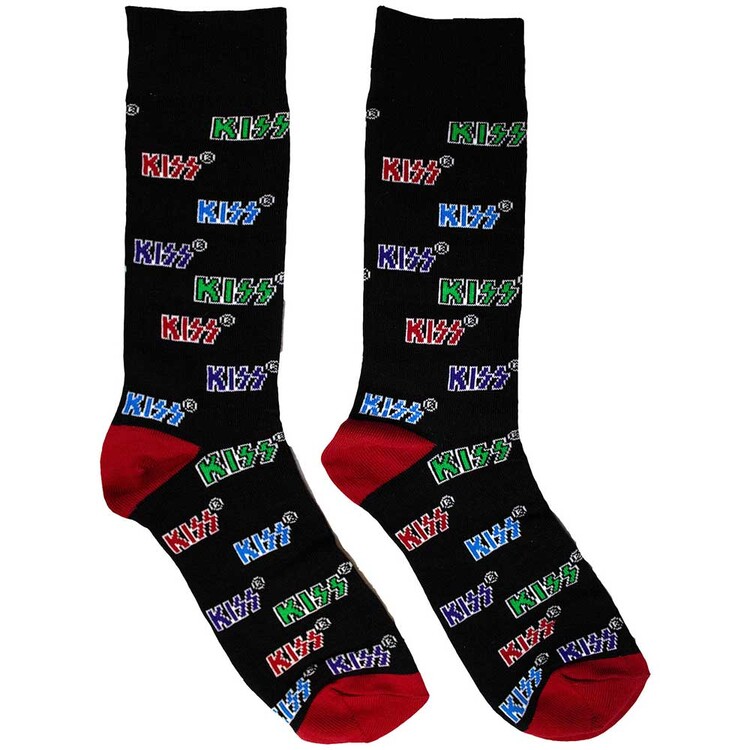Socks KISS - Coloured Logos Pattern
