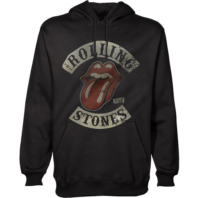Jumper Rolling Stones - Tour 78 Mens Pullover Black