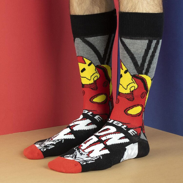 Elegance Split mixer Socks Marvel - Iron Man | Clothes and accessories for merchandise fans