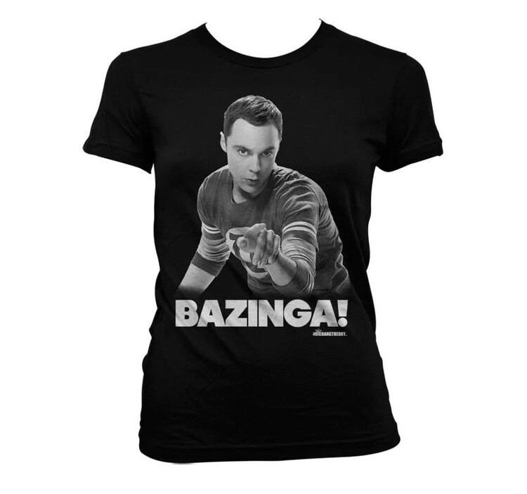 T-shirt The Big Bang Theory - Sheldon says BAZINGA!