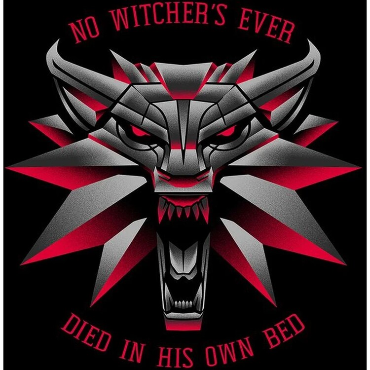 T-shirt The Witcher 3 - Memorial Wolf