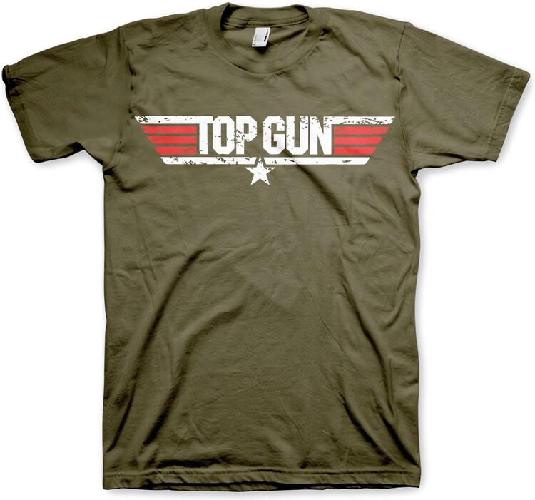 T-shirt Top Gun - Distressed Logo
